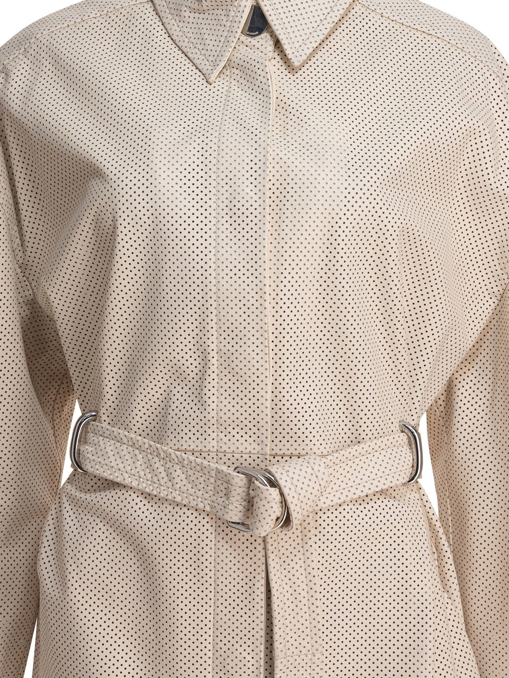 Max Mara Sportmax Trench Coat With Leather Belt