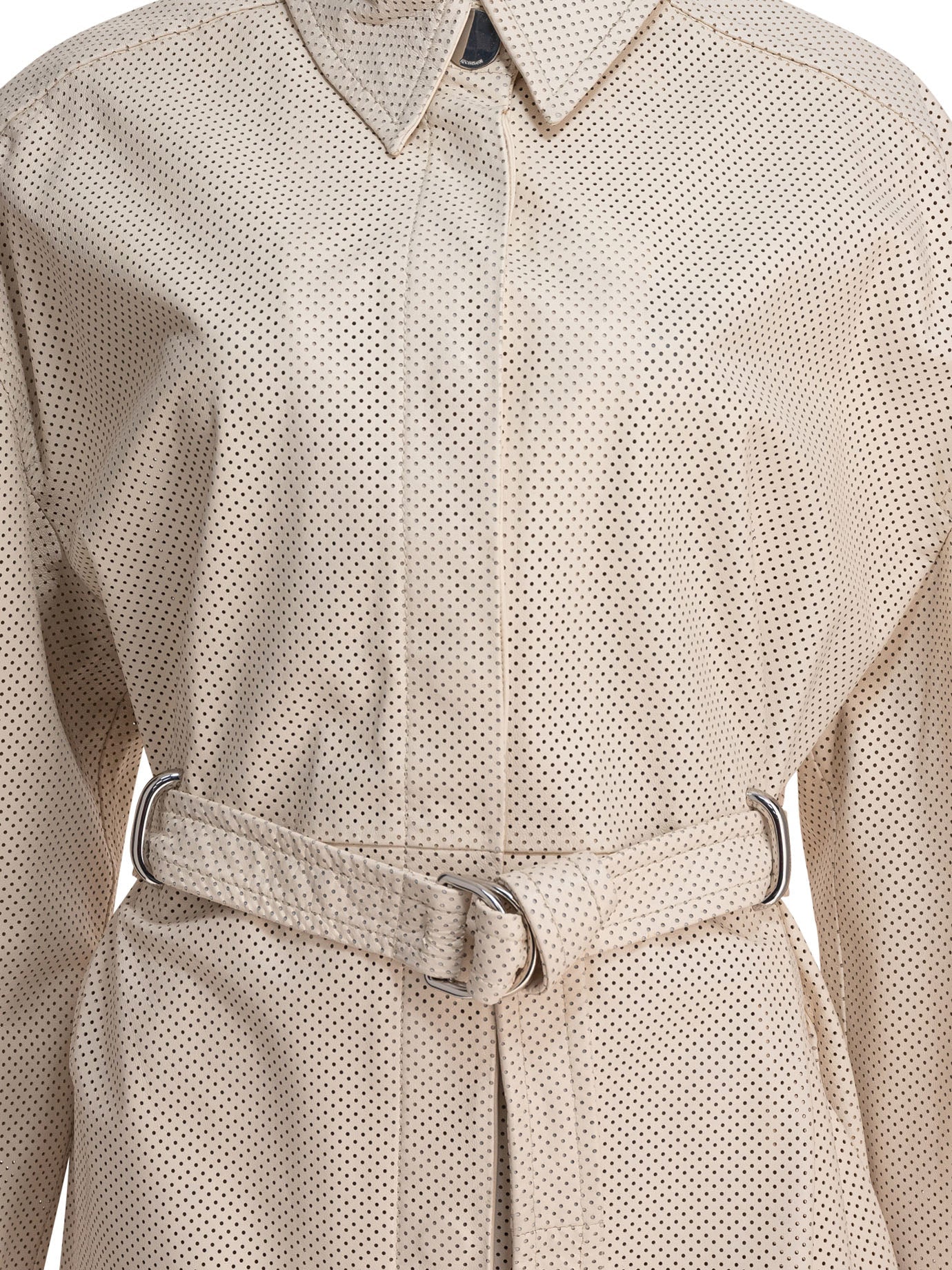 Max Mara Sportmax Trench Coat With Leather Belt