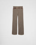 Prada Wool Pants With Printed Belt