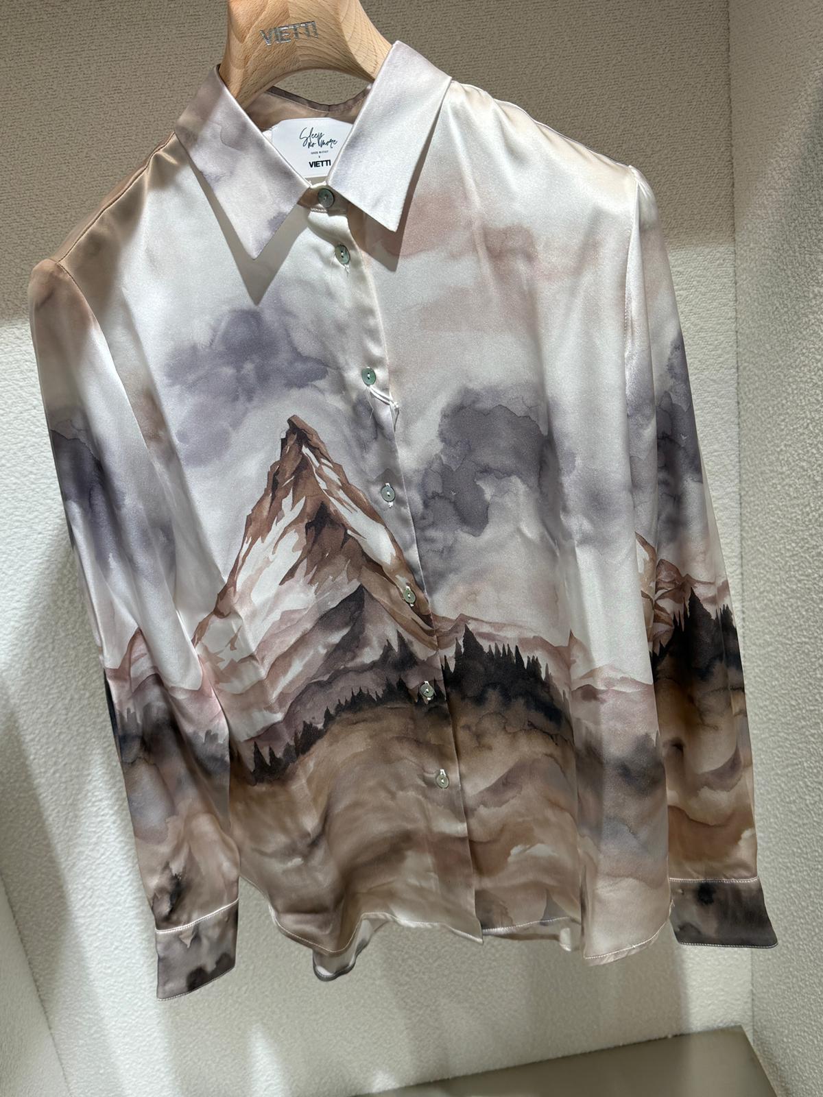 Sleep No More Silk Shirt With Fantasy Canvas