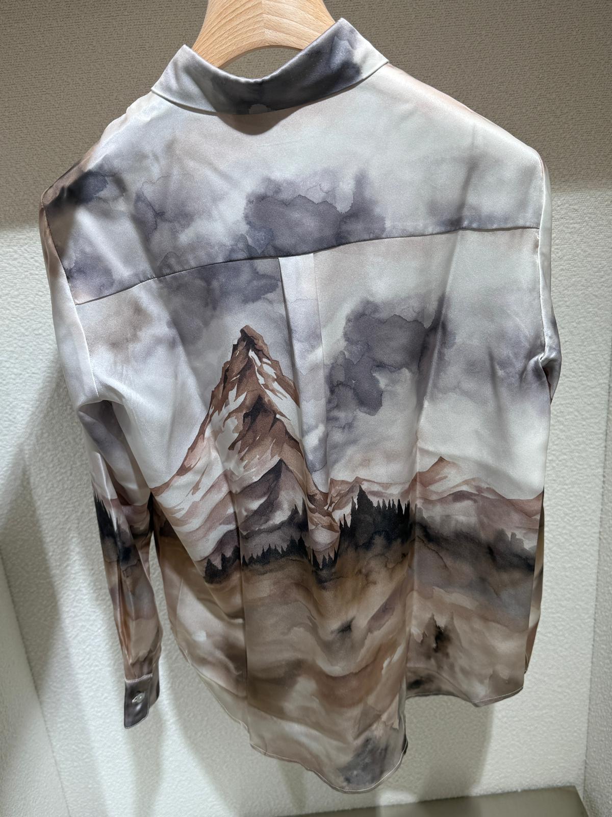 Sleep No More Silk Shirt With Fantasy Canvas