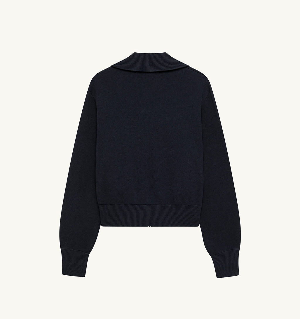 Autry Viscose Knit Zippered Sweatshirt