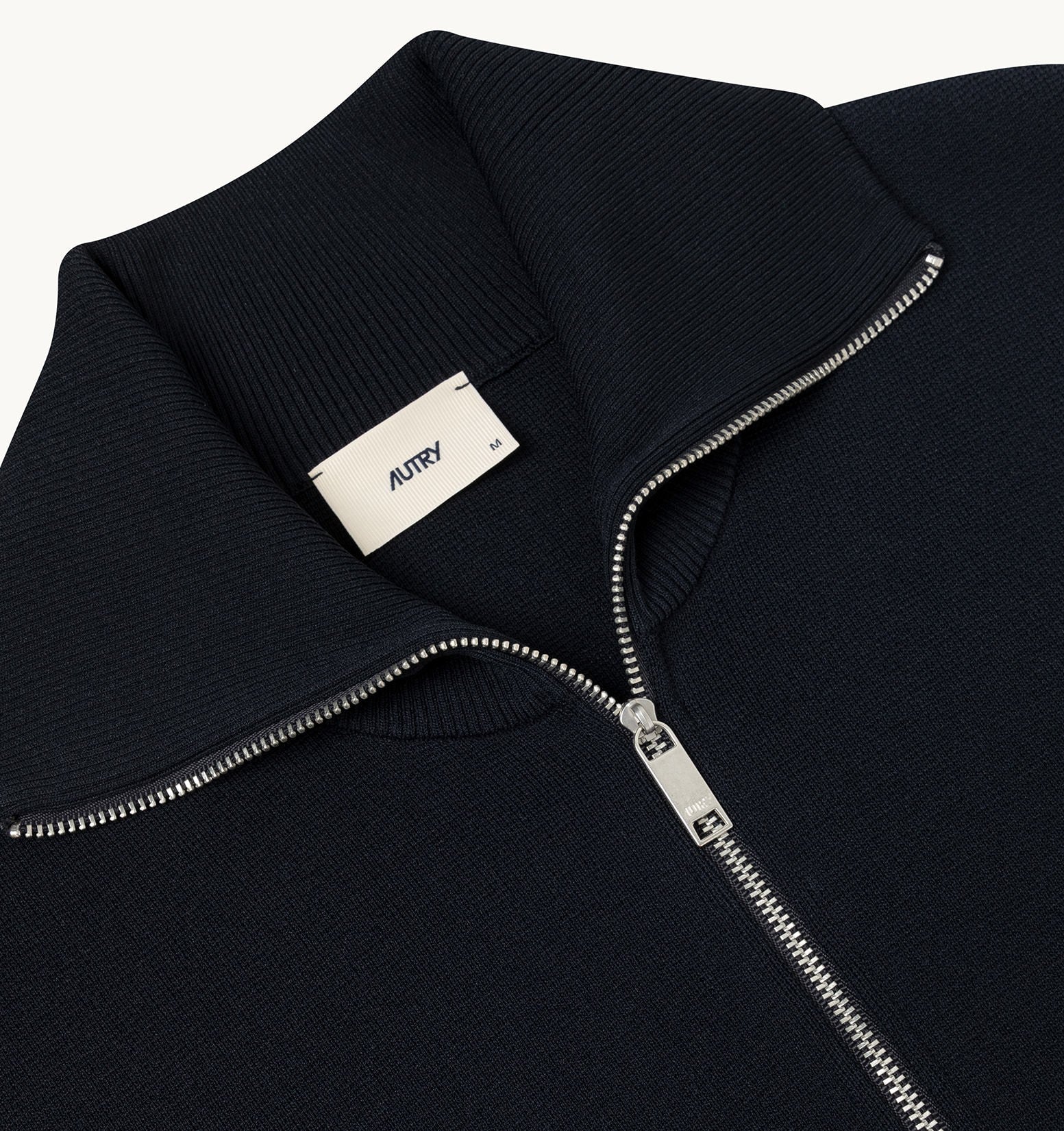 Autry Viscose Knit Zippered Sweatshirt