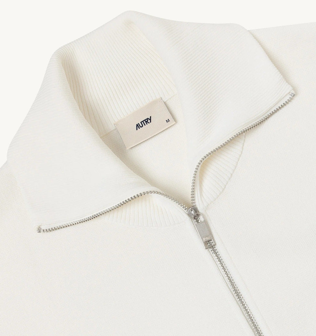 Autry Viscose Knit Zippered Sweatshirt