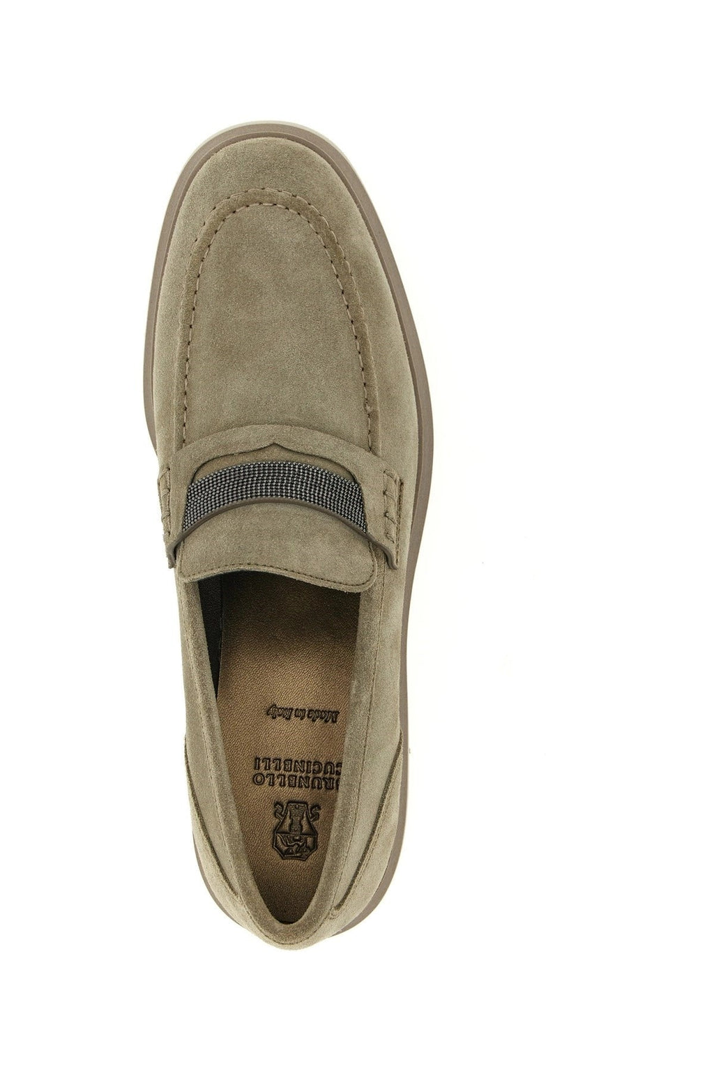 Brunello Cucinelli Suede Leather Loafers