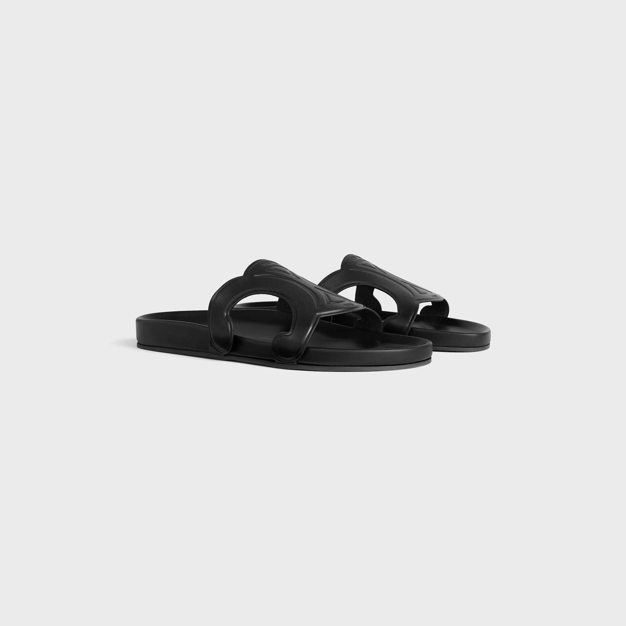Celine Triomphe Leather Sandals