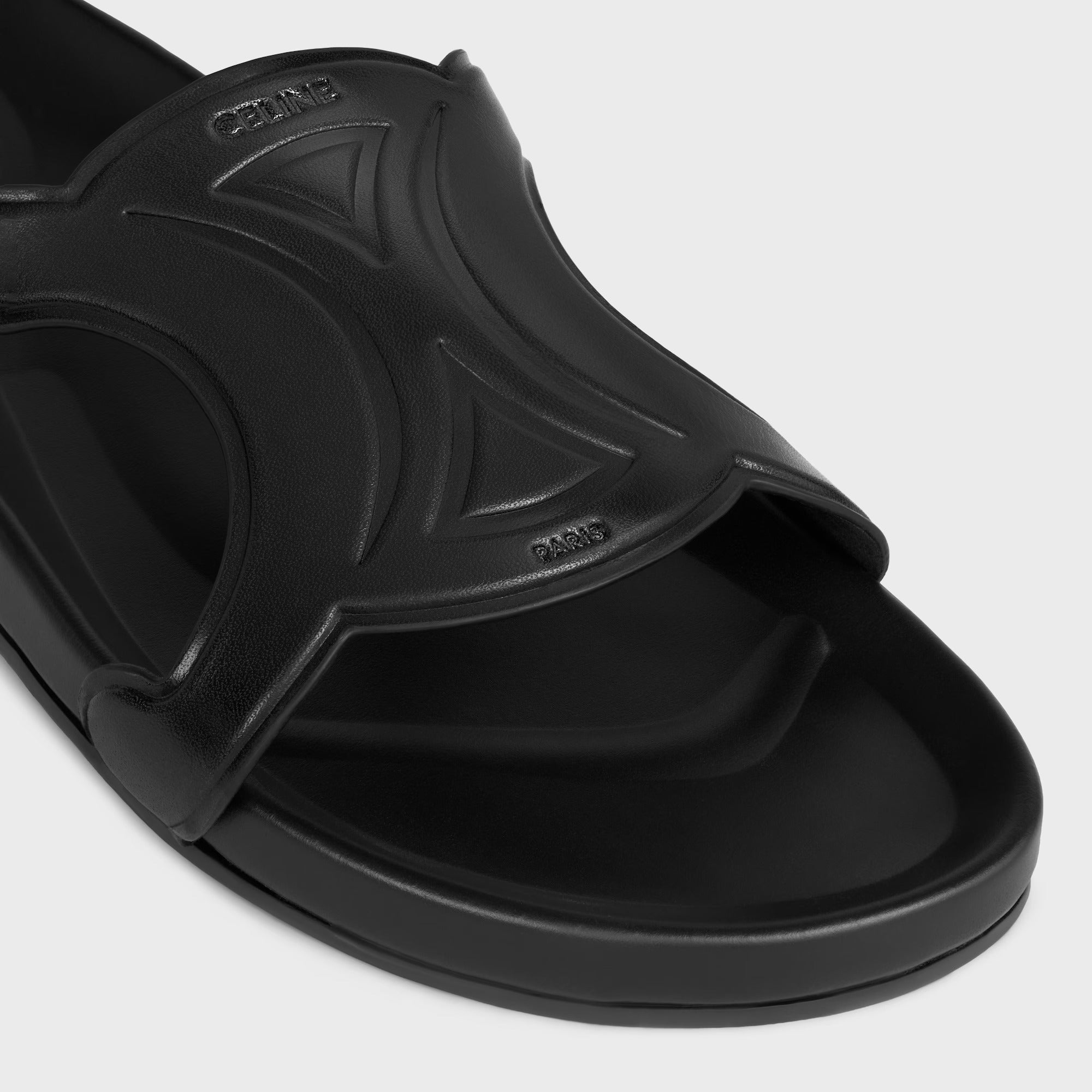 Celine Triomphe Leather Sandals