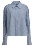 Celine Striped Cropped Shirt