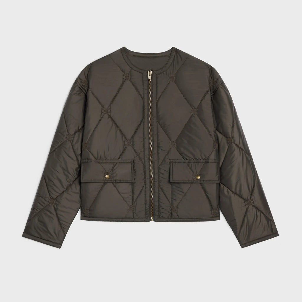 Celine Quilted Zippered Jacket