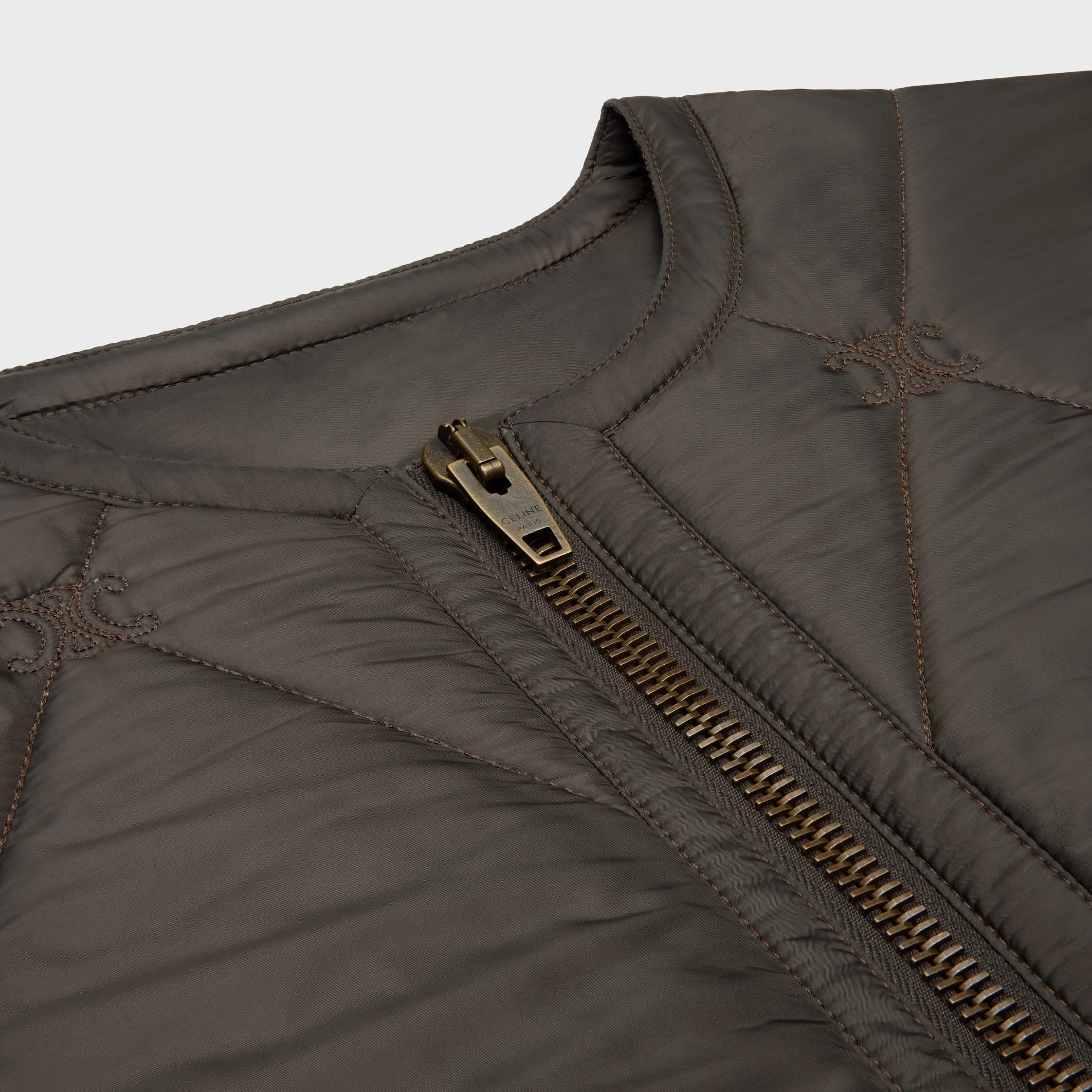 Celine Quilted Zippered Jacket