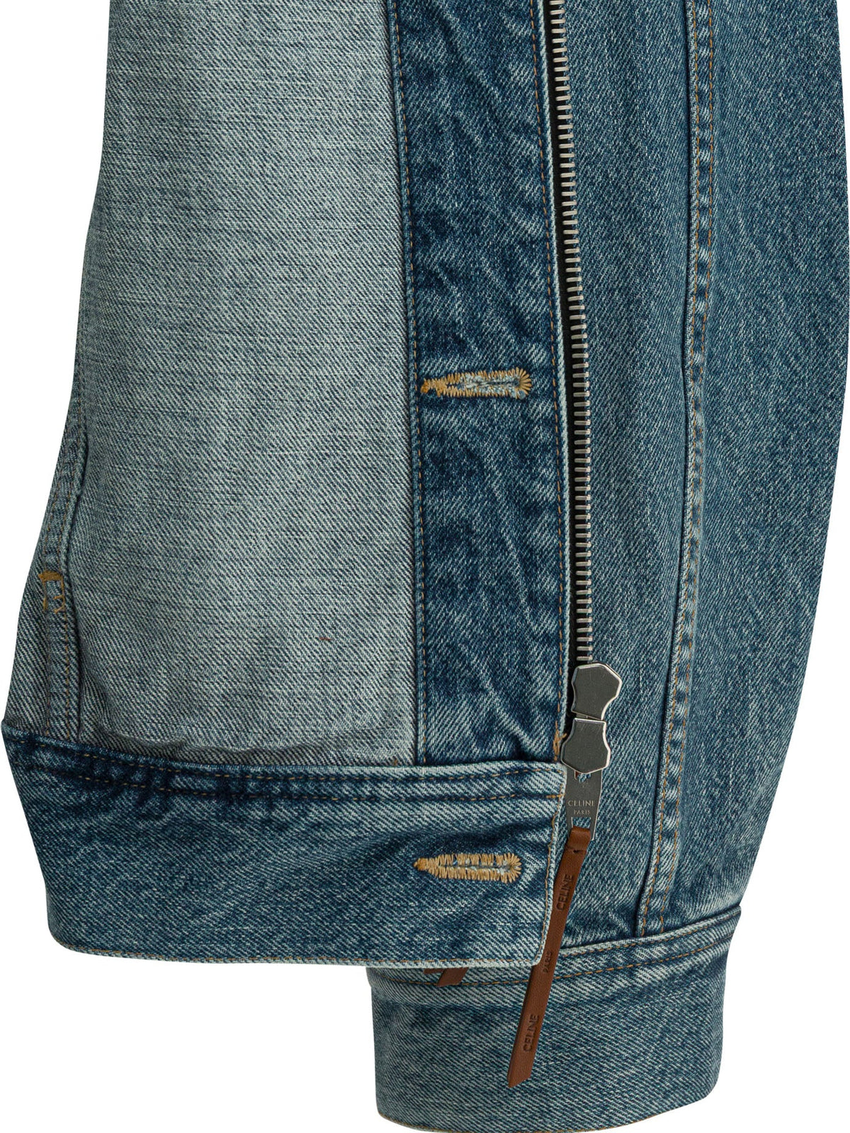 Celine Zippered Denim Jacket