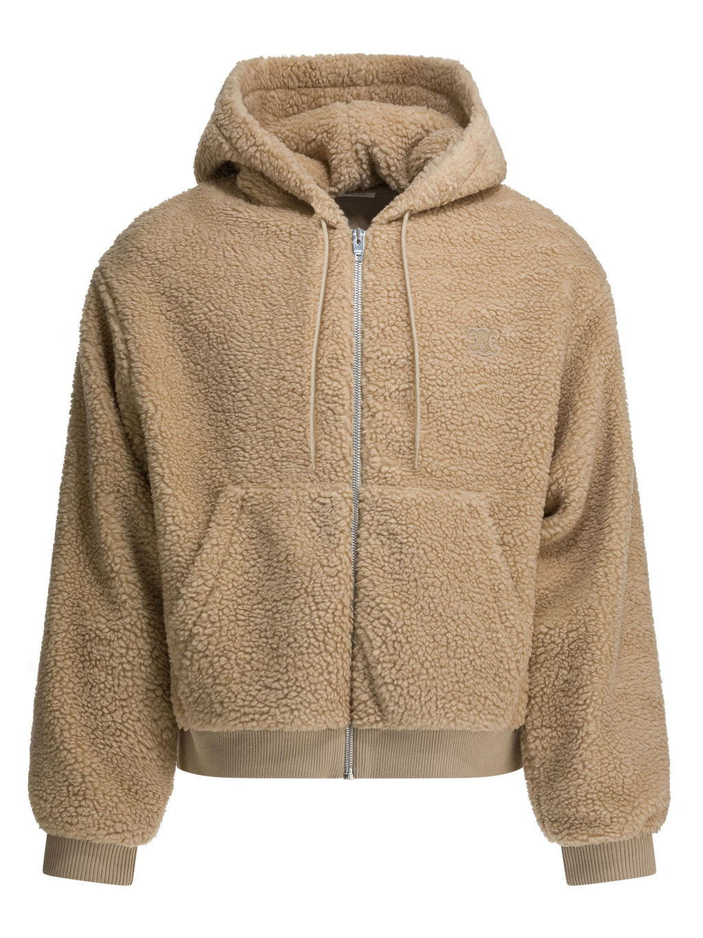 Celine Hooded Jacket In Polar Fleece