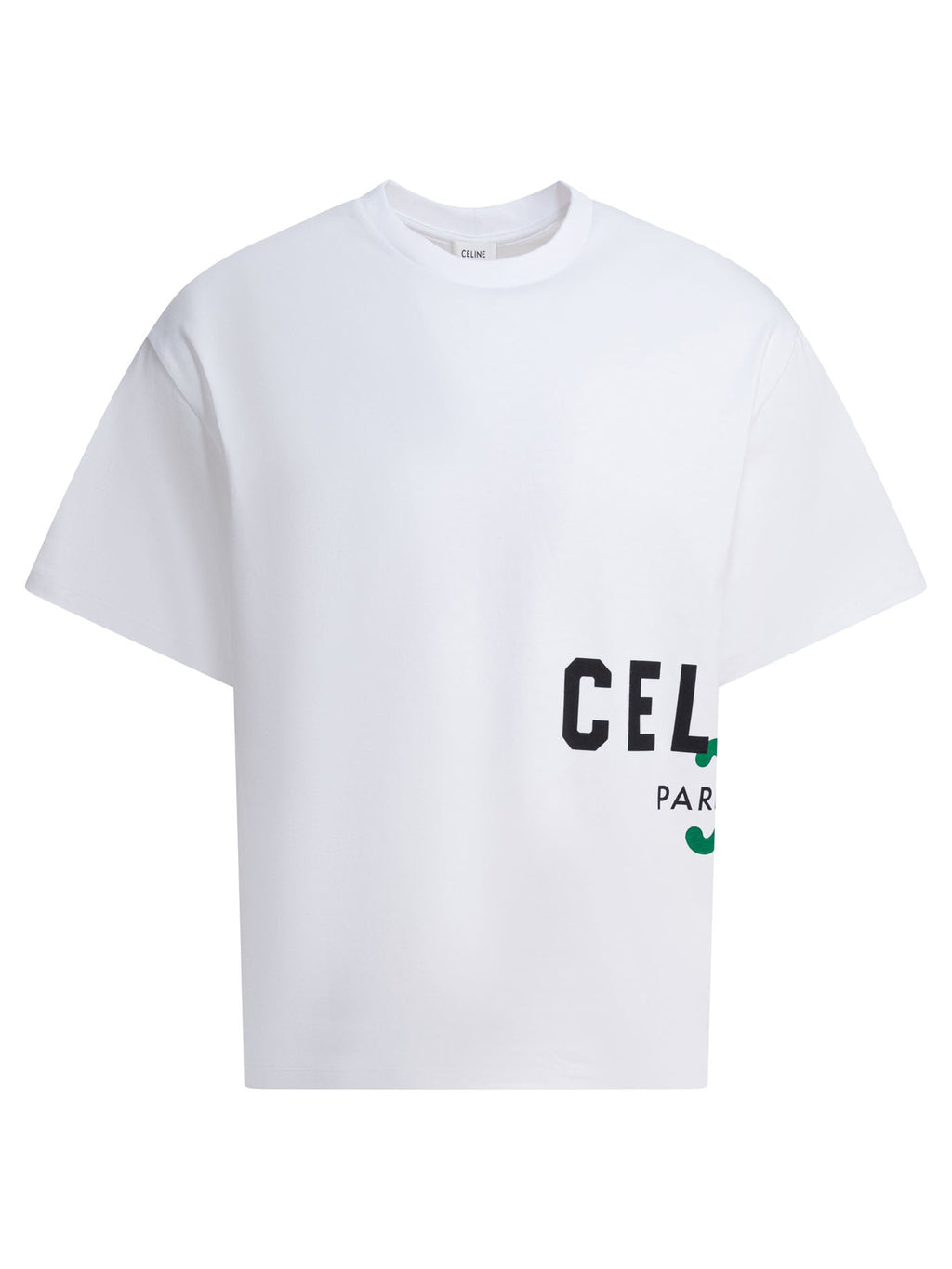 Celine Cotton T-shirt With Logo