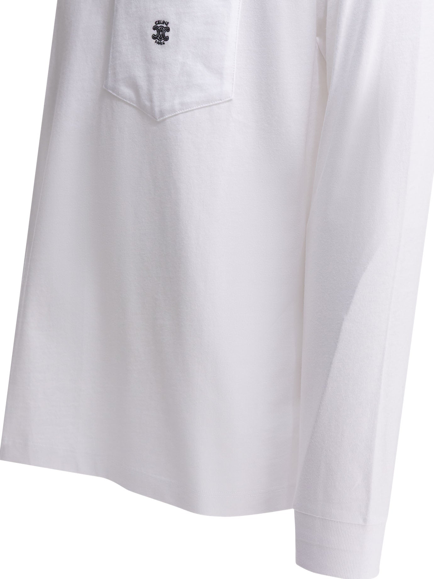 Celine Cotton Long Sleeves T-shirt