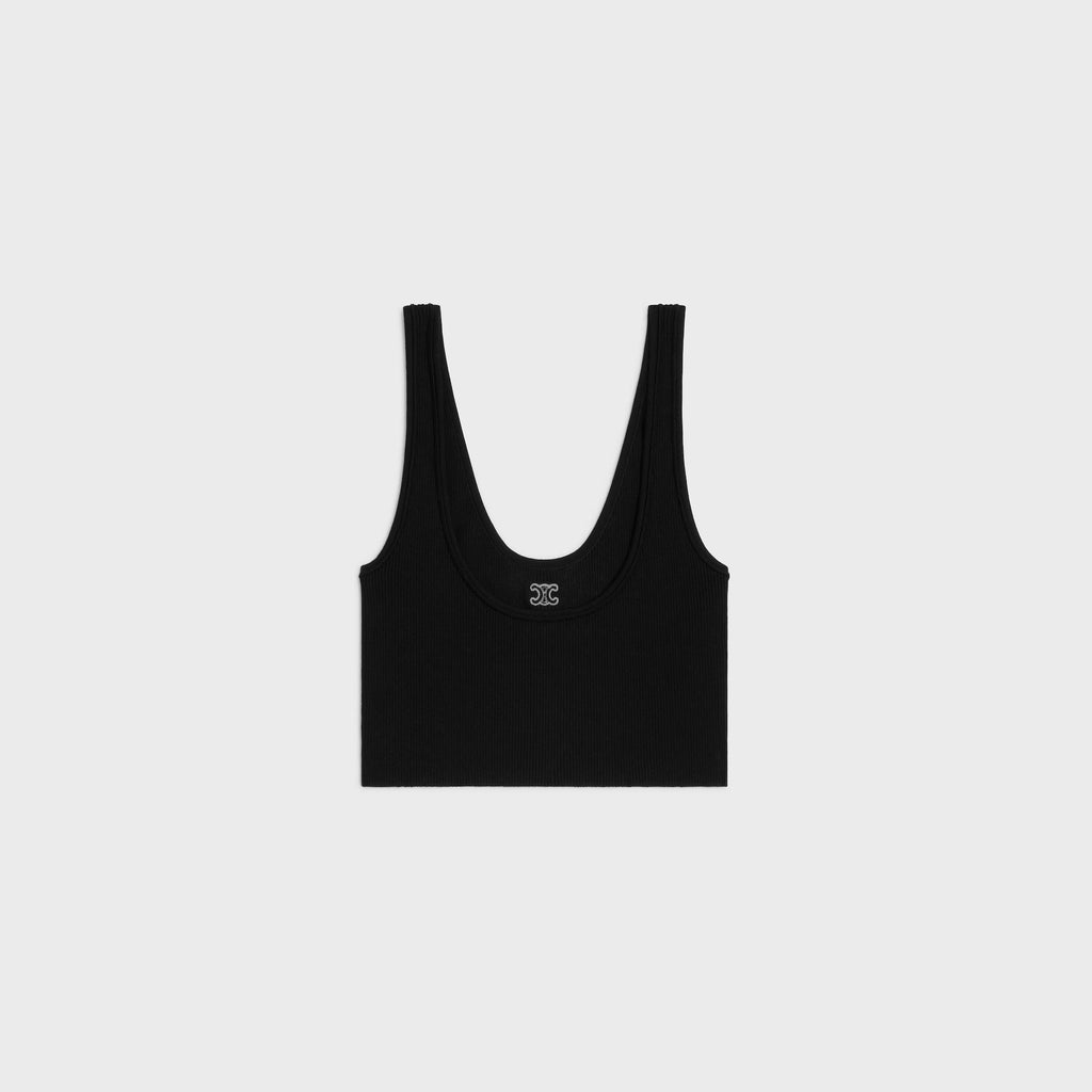 Celine Triomphe Cotton Brassière