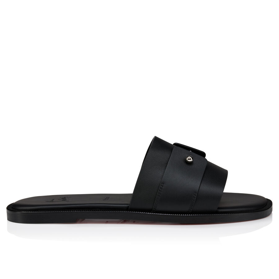 Christian Louboutin "chambelimuly" Mules Flat In Leather