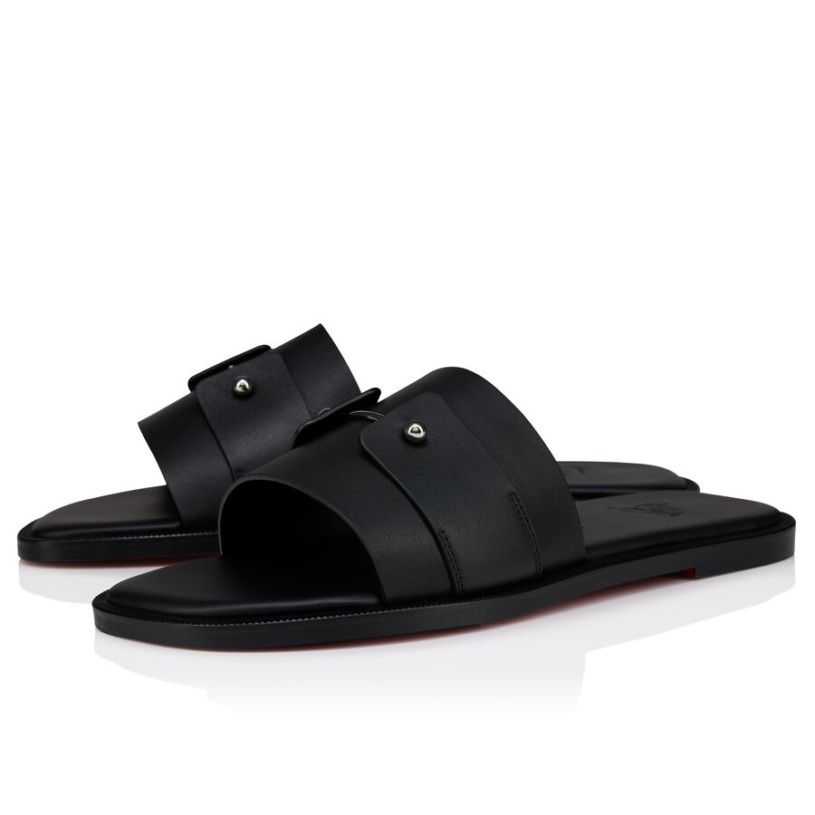 Christian Louboutin "chambelimuly" Mules Flat In Leather