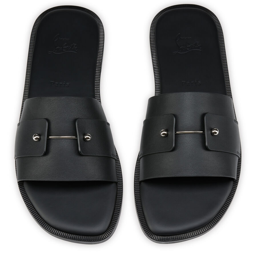 Christian Louboutin "chambelimuly" Mules Flat In Leather
