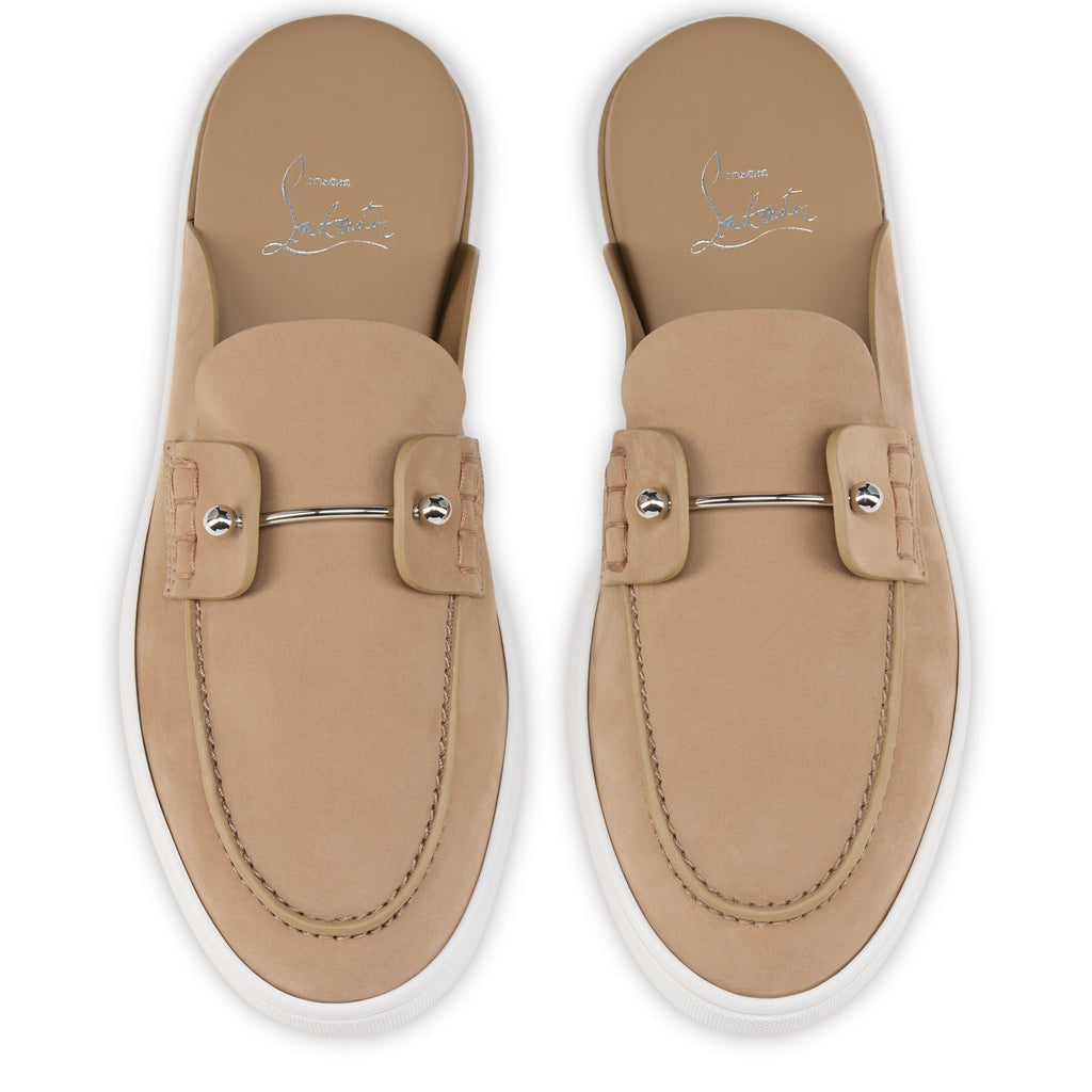 Christian Louboutin "chanme" Suede Sabot Sandals