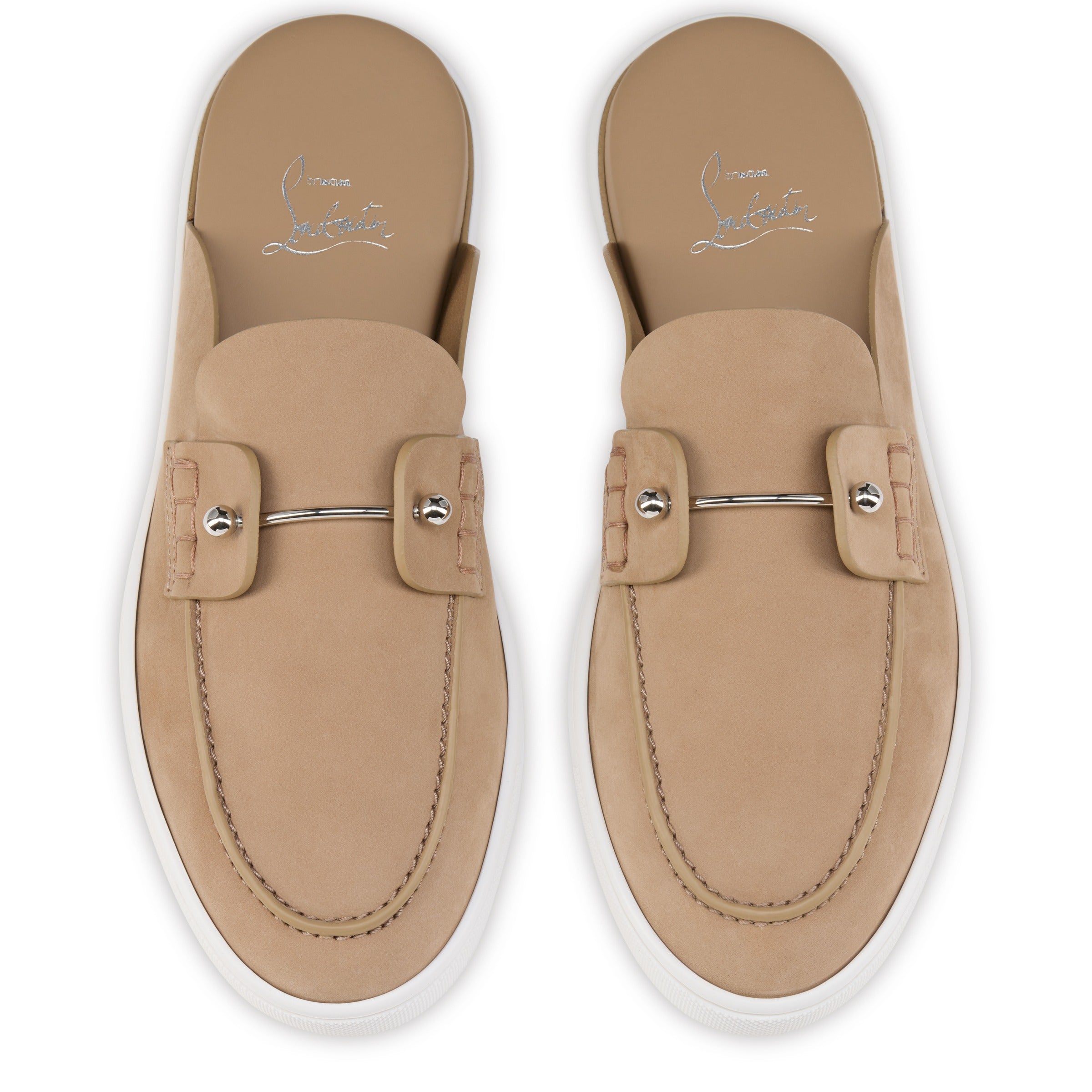 Christian Louboutin "chanme" Suede Sabot Sandals