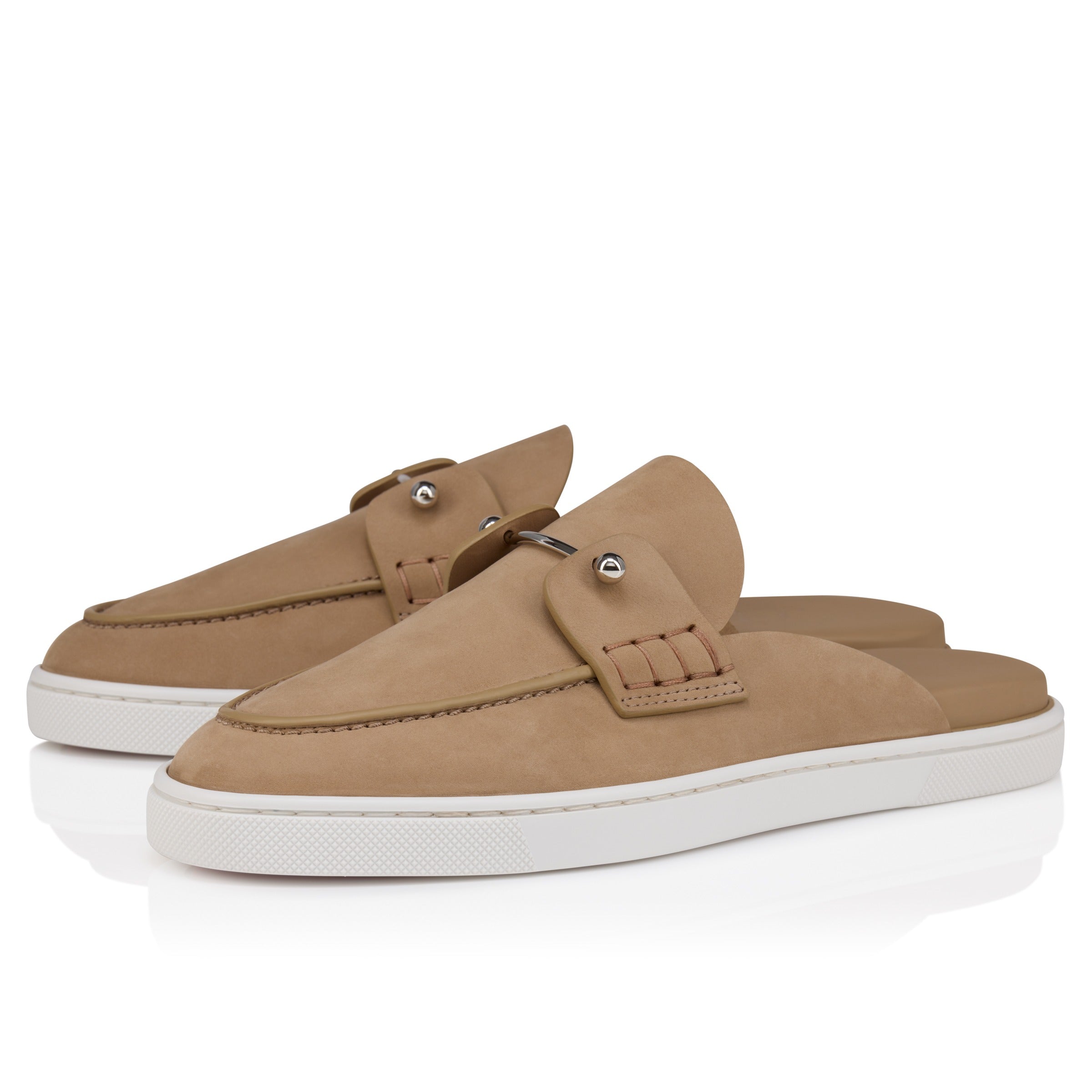 Christian Louboutin "chanme" Suede Sabot Sandals