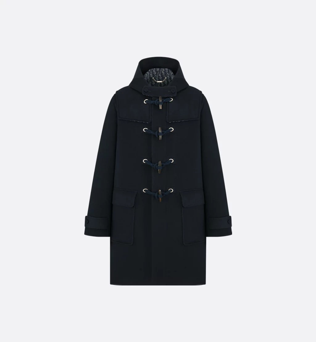 Dior "dior Icons" Long Coat In Virgin Wool