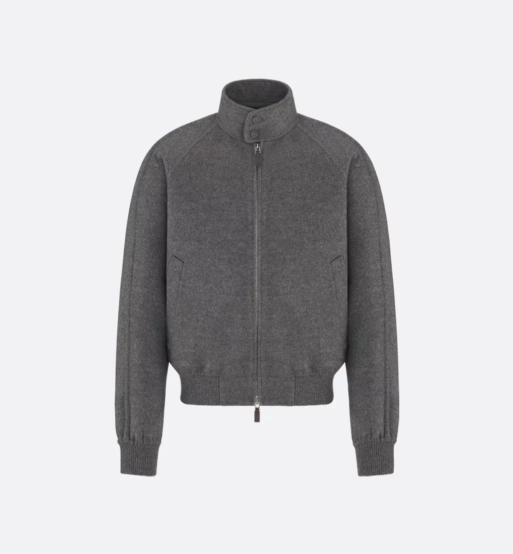 Dior "harrington Dior Icons" Jacket In Virgin Wool And Cashmere