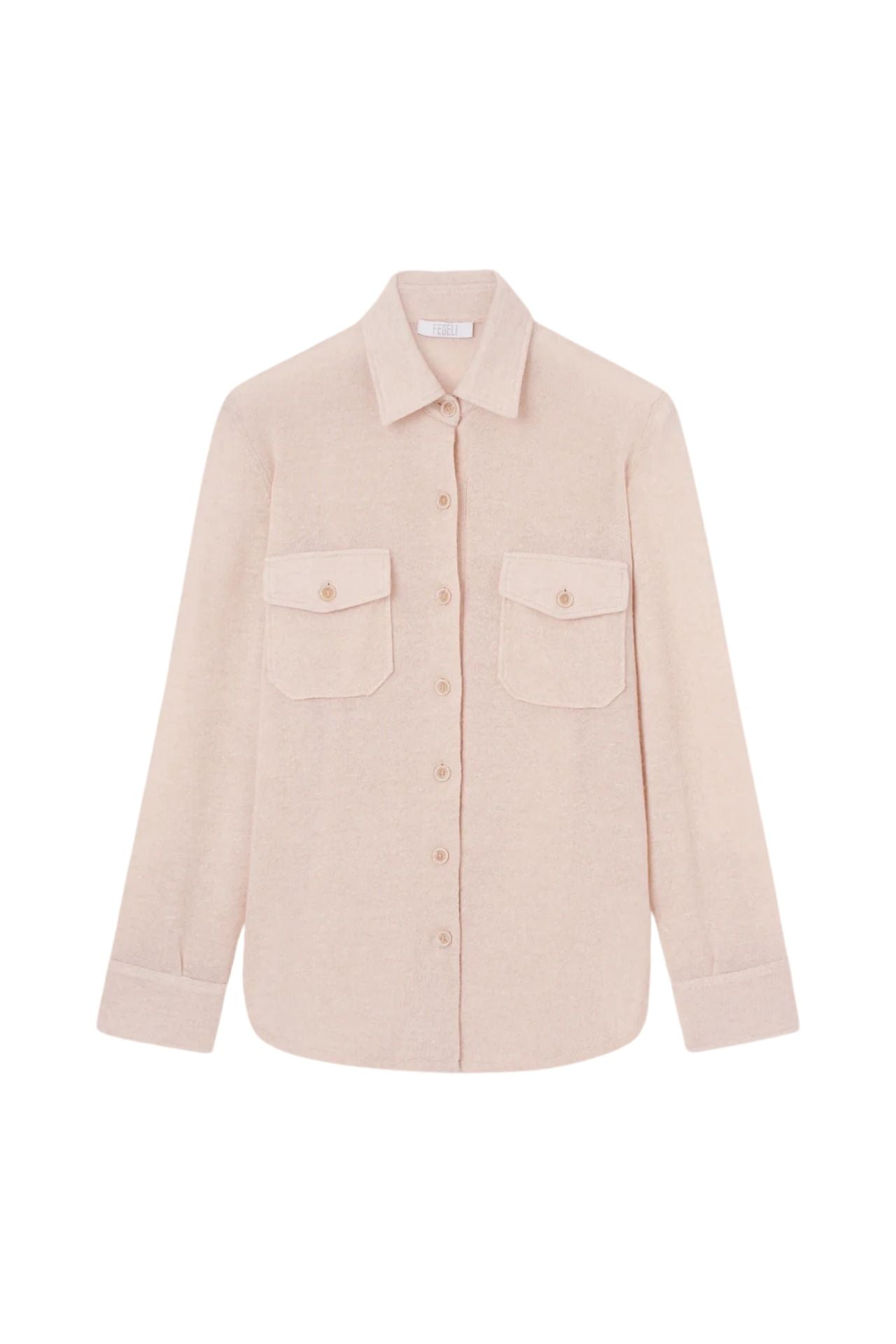 Fedeli Shirt In Mixed Cashmere And Linen