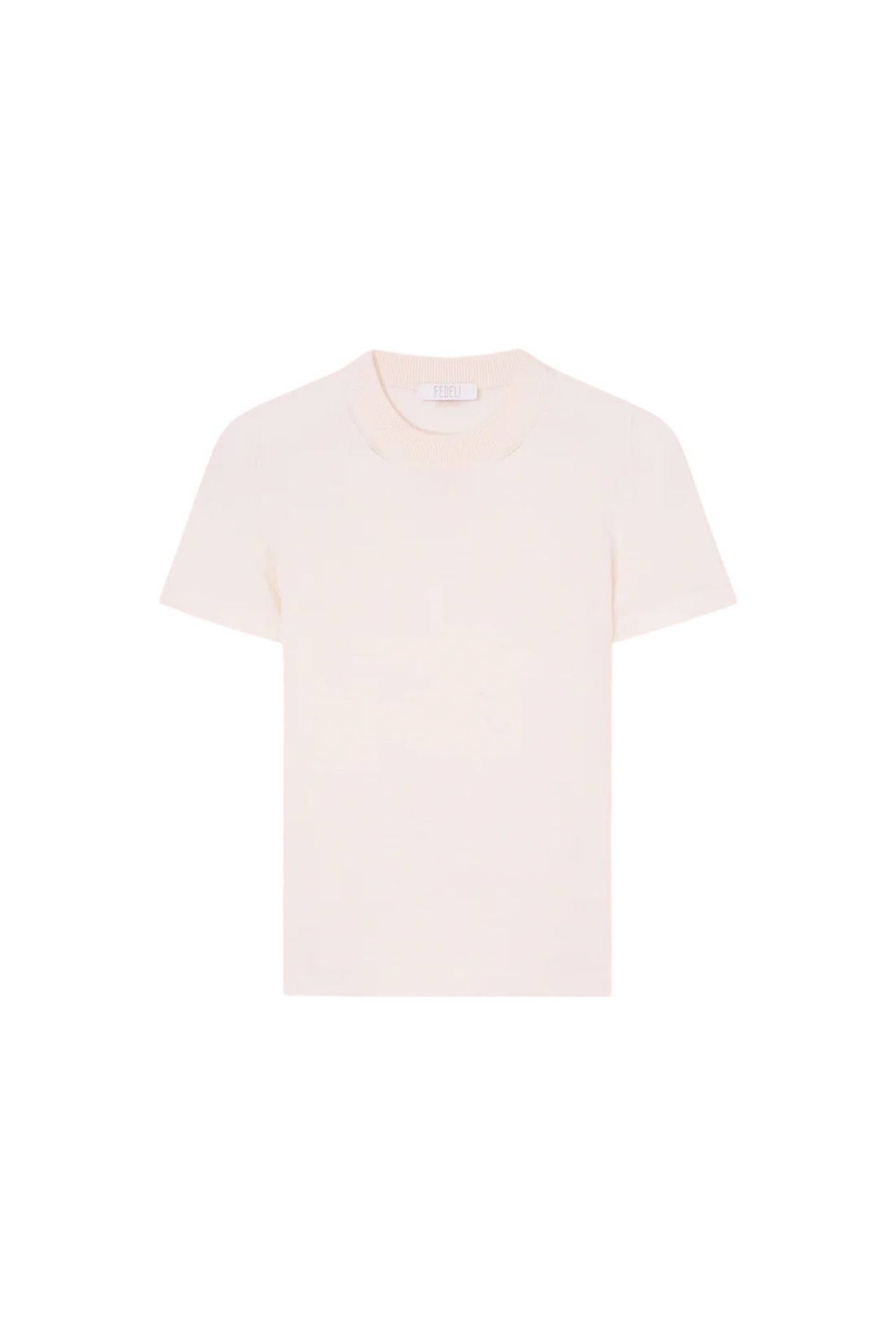 Fedeli T-shirt In Cotton And Cashmere