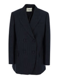 Fendi Double Breasted Coat In Wool
