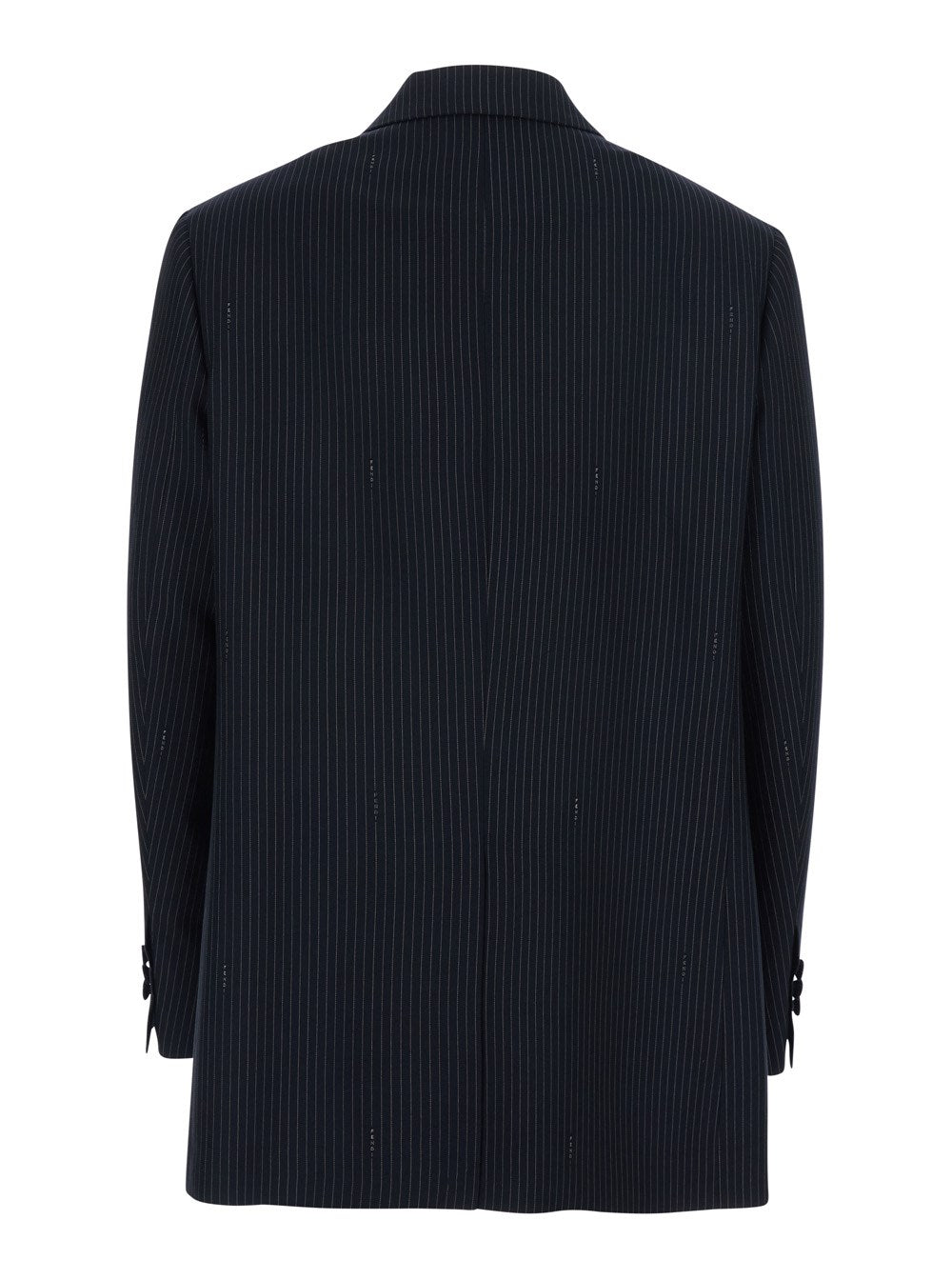 Fendi Double Breasted Coat In Wool