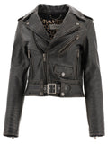 Golden Goose Leather Belted Jacket