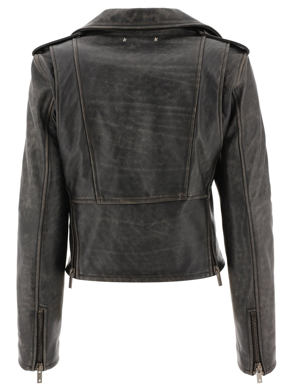 Golden Goose Leather Belted Jacket