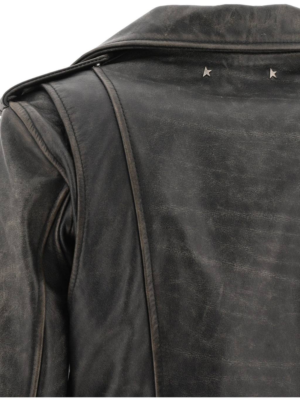 Golden Goose Leather Belted Jacket