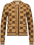Gucci Wool Cardigan With Gg Motif