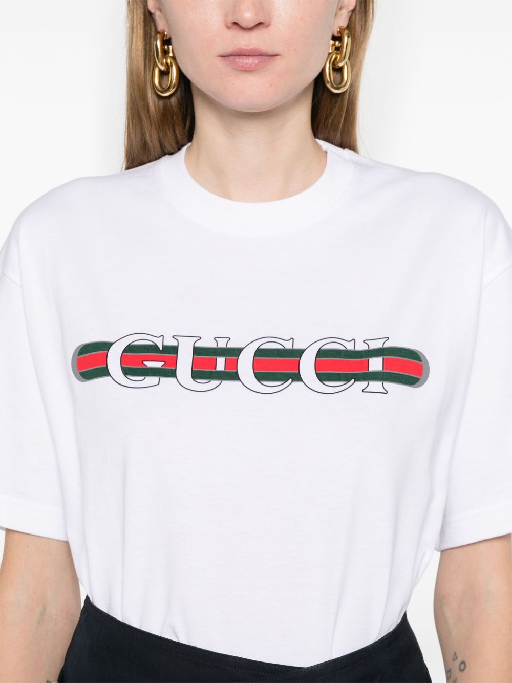 Gucci T-shirt In Cotton Jersey With Logo