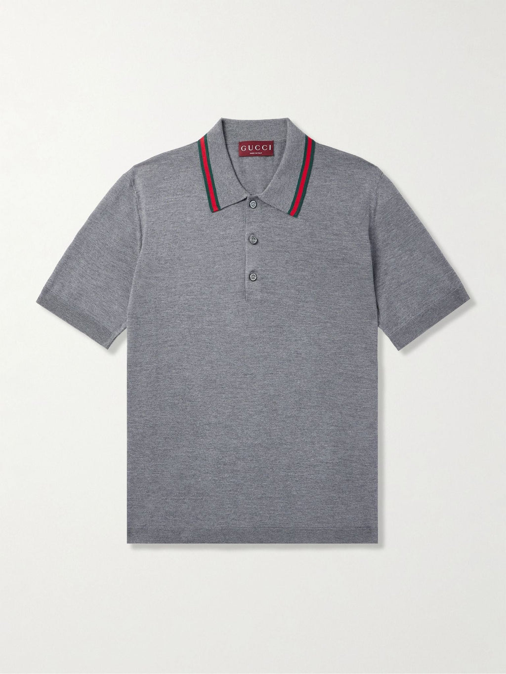 Gucci Short Sleeves Polo Shirt In Wool
