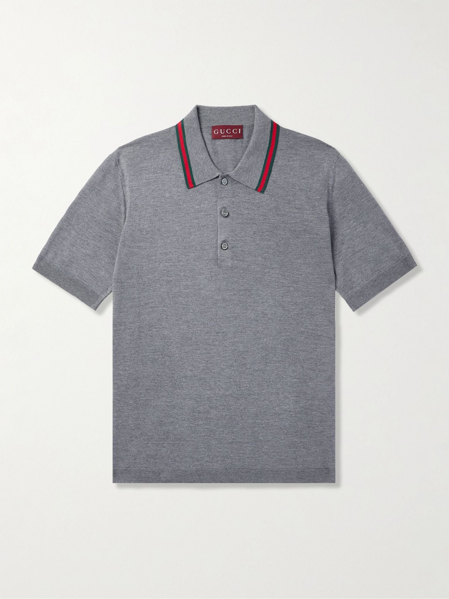 Gucci Short Sleeves Polo Shirt In Wool