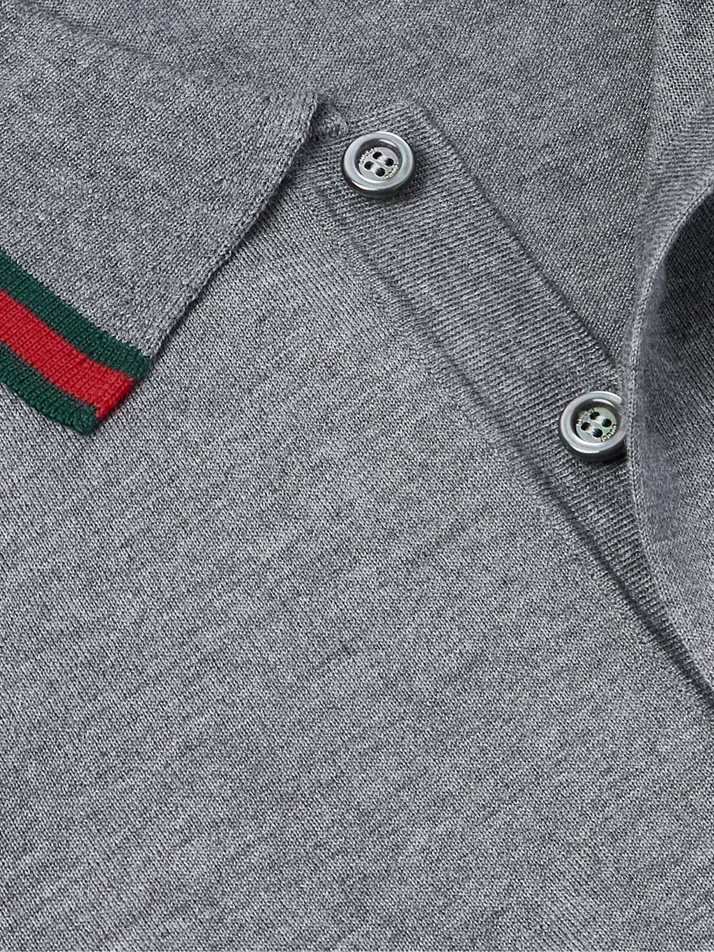 Gucci Short Sleeves Polo Shirt In Wool