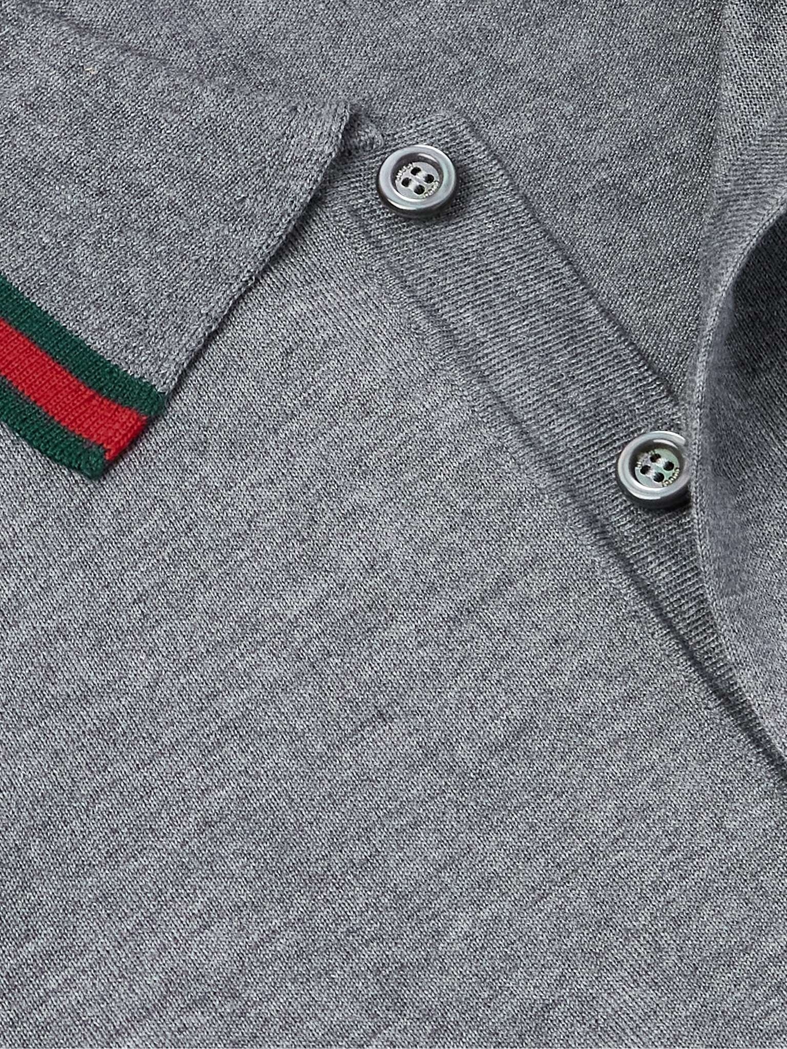 Gucci Short Sleeves Polo Shirt In Wool