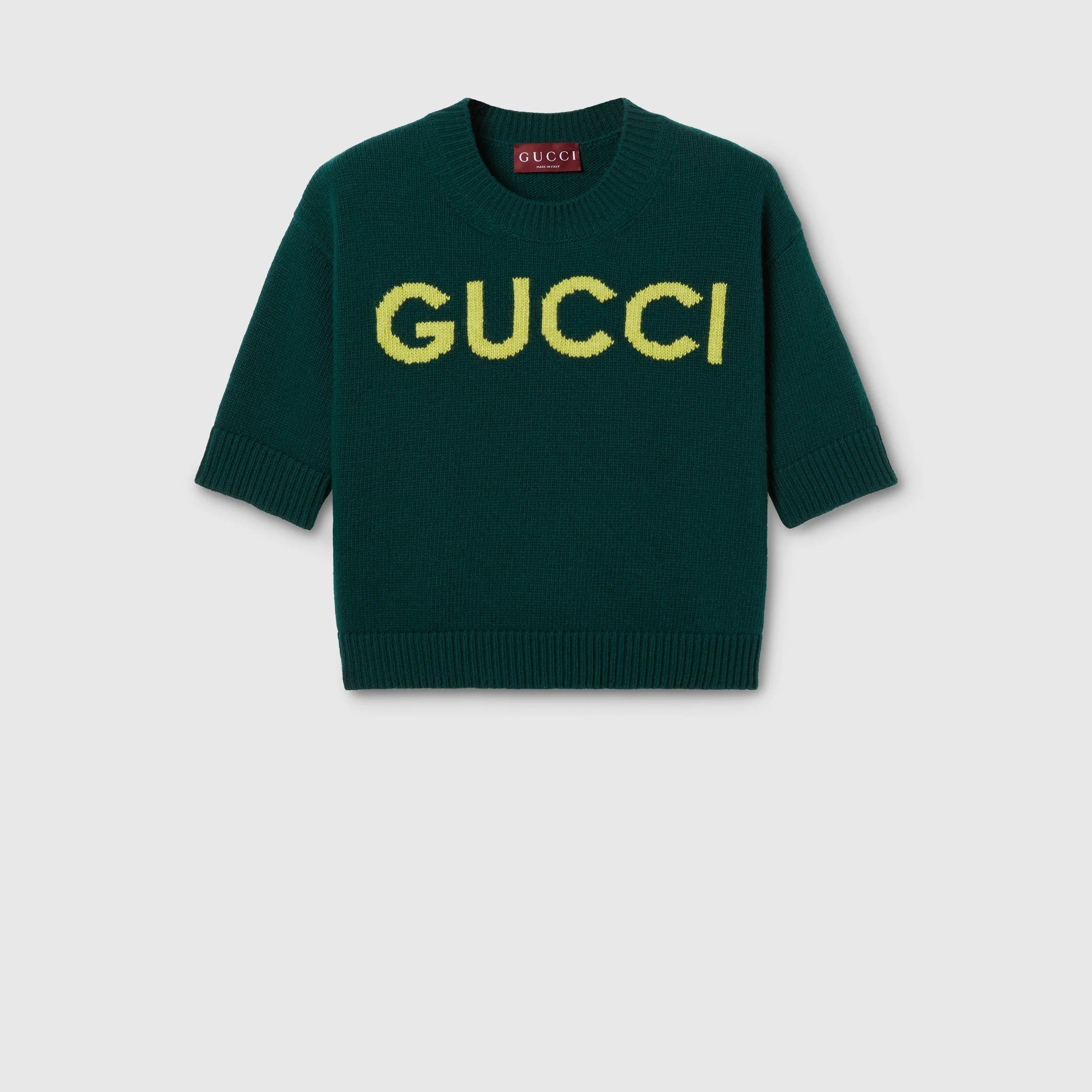 Gucci Crewneck Knitwear With Short Sleeves
