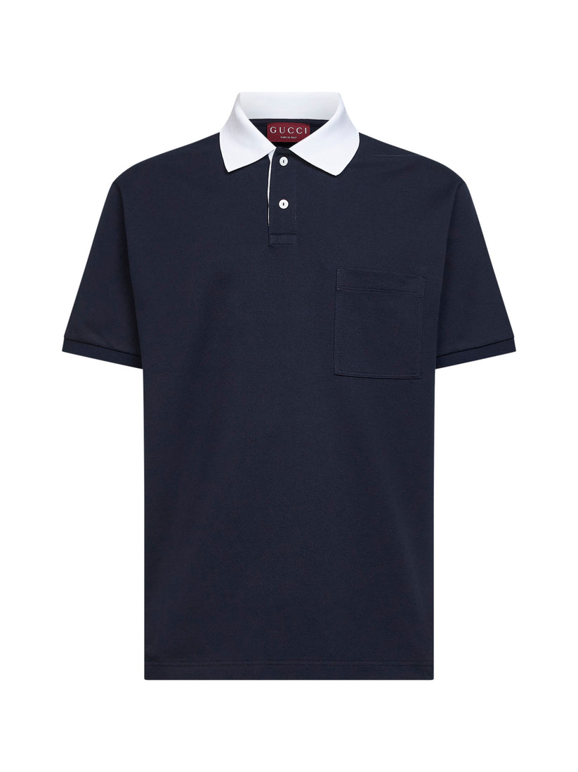 Gucci Cotton Short Sleeves Polo Shirt