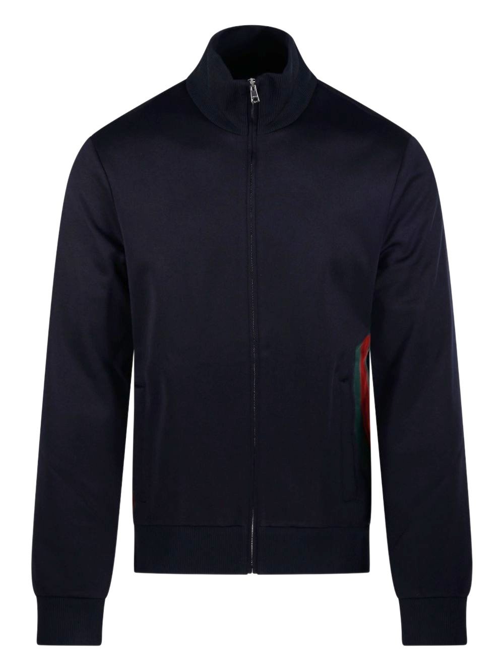 Gucci Zippered Jacket In Jersey With Web Details