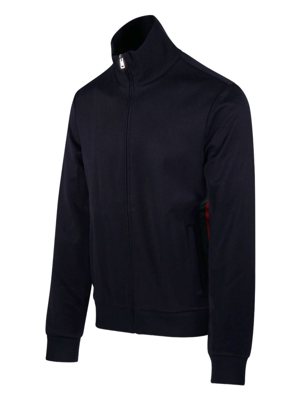 Gucci Zippered Jacket In Jersey With Web Details