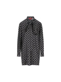 Gucci Silk Dress With Horsebit