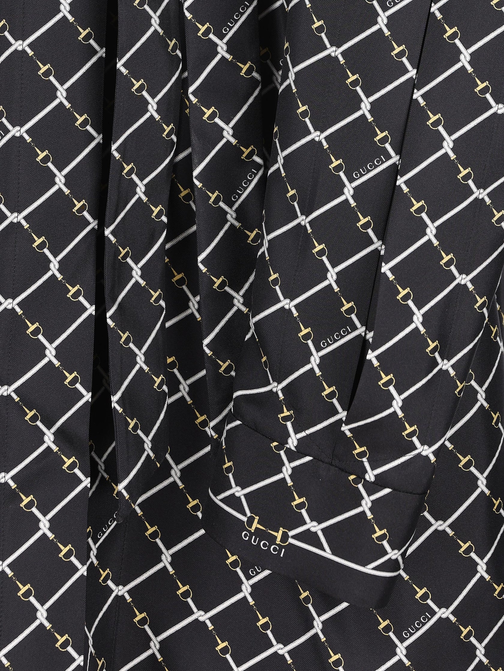 Gucci Silk Dress With Horsebit