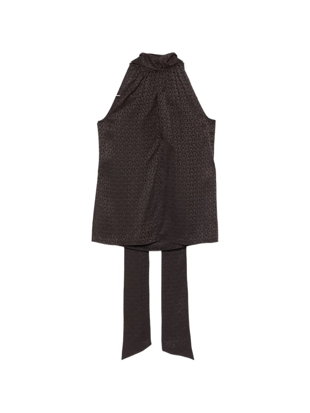 Gucci Silk Top With Lavallière Neck