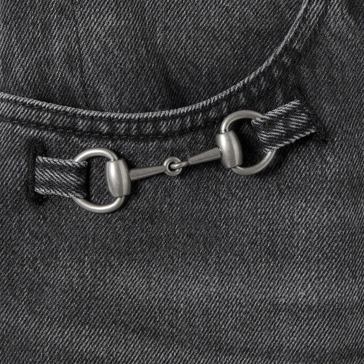 Gucci Wide Leg Jeans With Horsebit