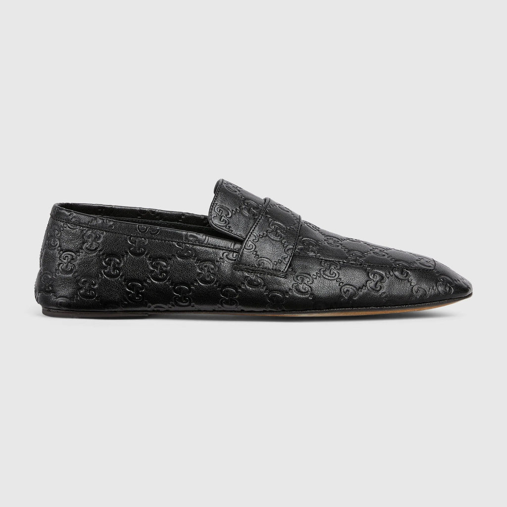 Gucci Leather Gg Loafers