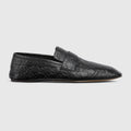 Gucci Leather Gg Loafers